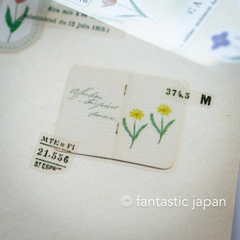 YOHAKU clear roll sticker -garden-