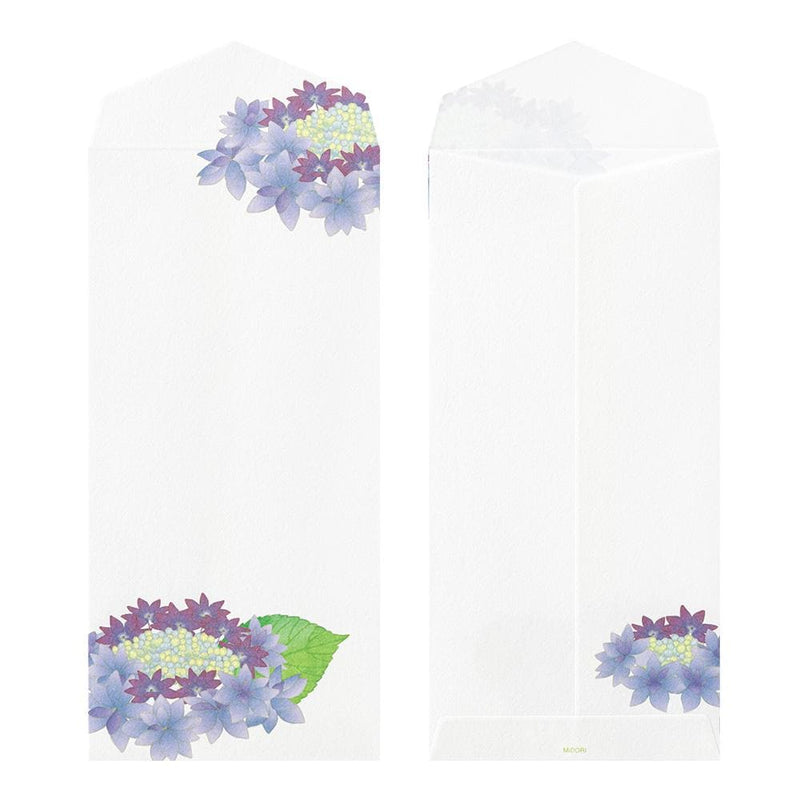 Japanese Echizen washi letter pad and envelops -hydrangea-