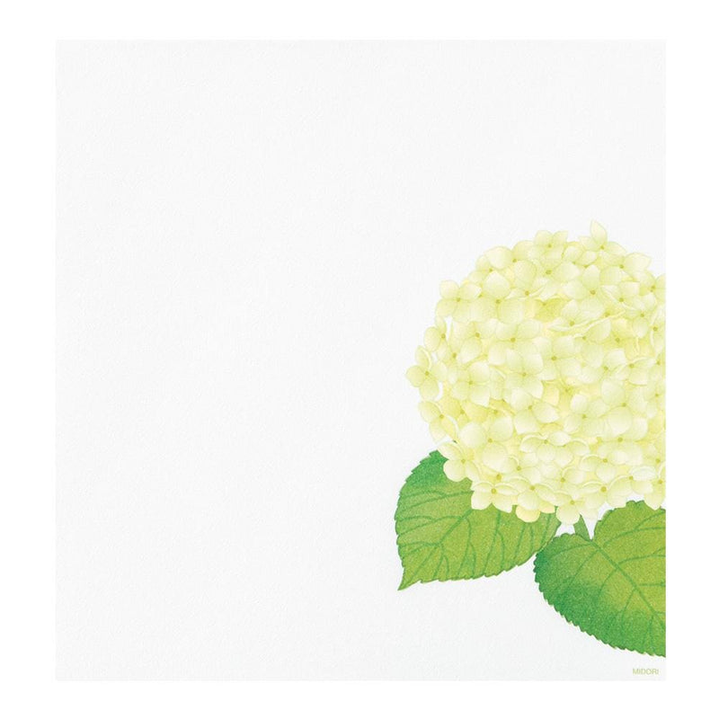 Japanese Echizen washi letter pad and envelops -hydrangea-