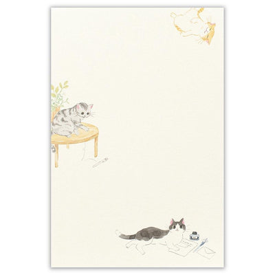 Japanese Washi Writing Letter Pad and Envelopes -pay attention to me-