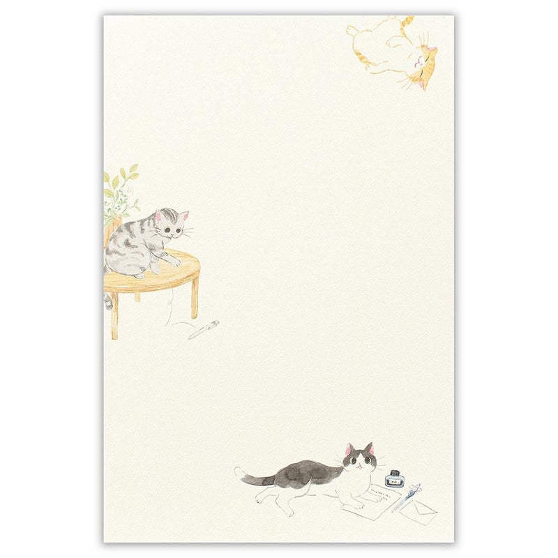 Japanese Washi Writing Letter Pad and Envelopes -pay attention to me-