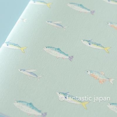 A5 size everyday notebook -fish-
