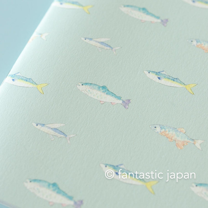 A5 size everyday notebook -fish-