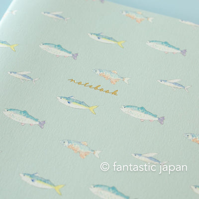 A5 size everyday notebook -fish-