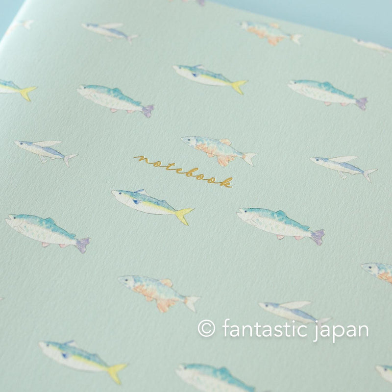 A5 size everyday notebook -fish-