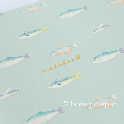 A5 size everyday notebook -fish-