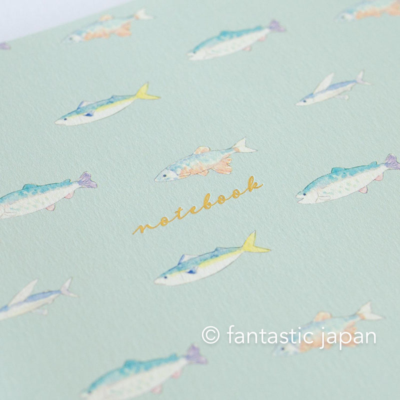 A5 size everyday notebook -fish-