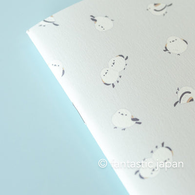 A5 size everyday notebook -long tailed tit-