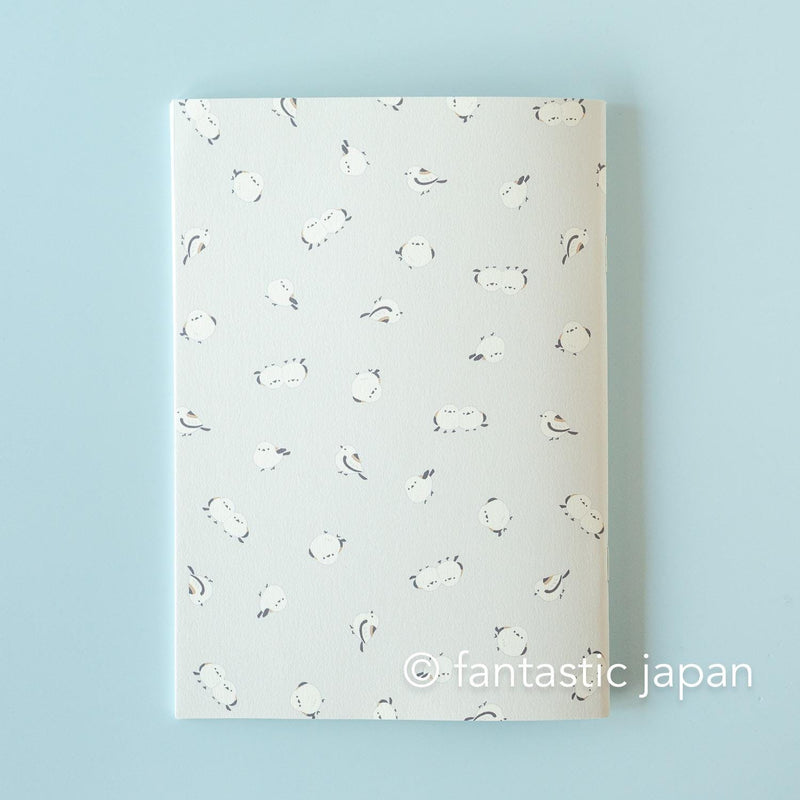 A5 size everyday notebook -long tailed tit-