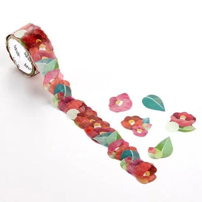 bande Masking Washi Roll Sticker -camellia-