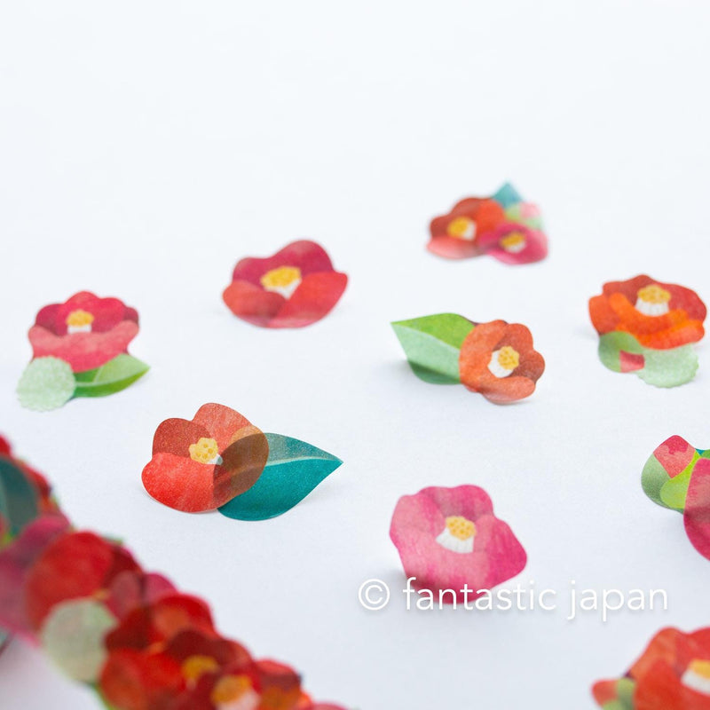 bande Masking Washi Roll Sticker -camellia-