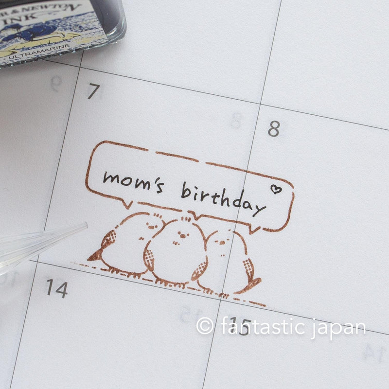 Rubber stamp -chatting-
