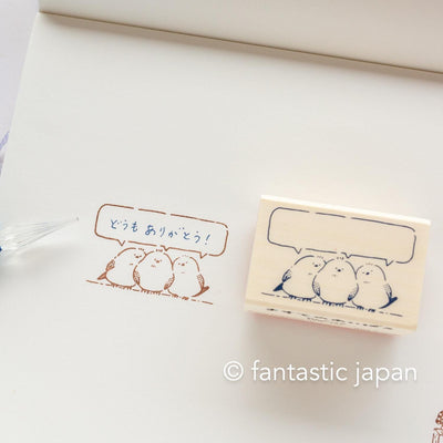 Rubber stamp -chatting-