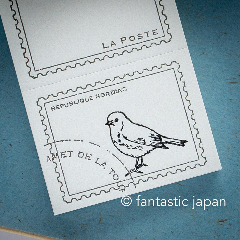 Hütte paper works Stamp -Tarsiger cyanurus-