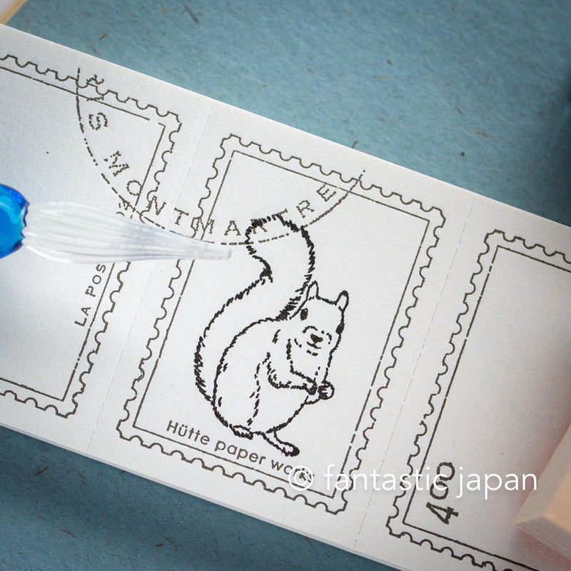 Hütte paper works Stamp -Japanese squirrel-