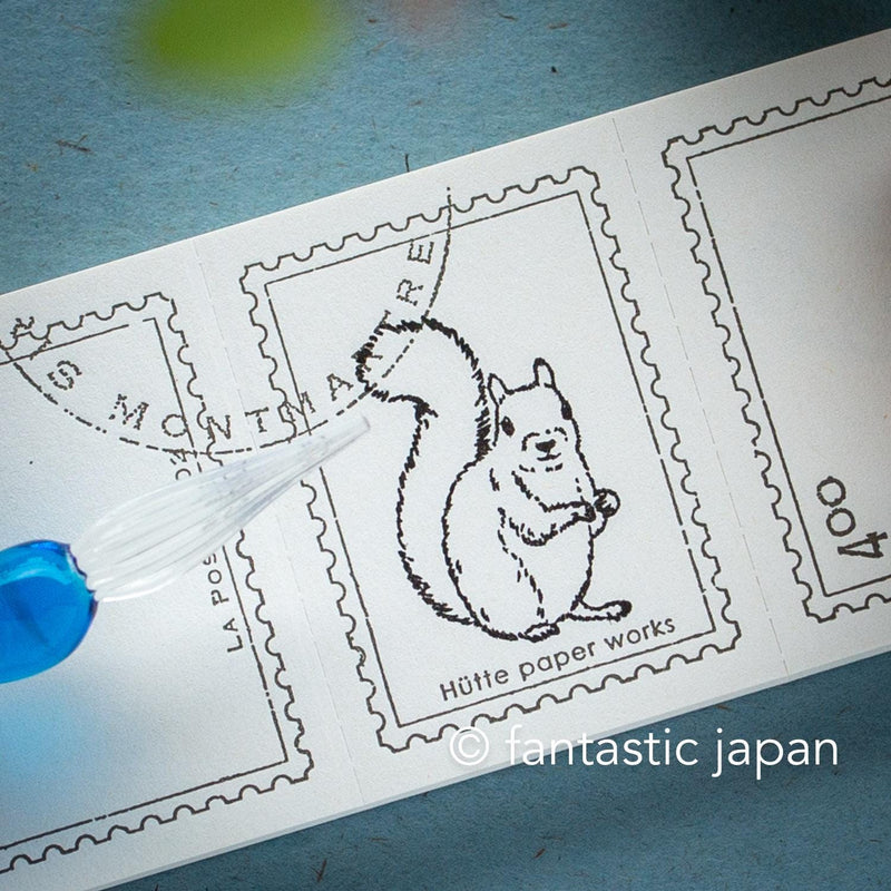 Hütte paper works Stamp -Japanese squirrel-