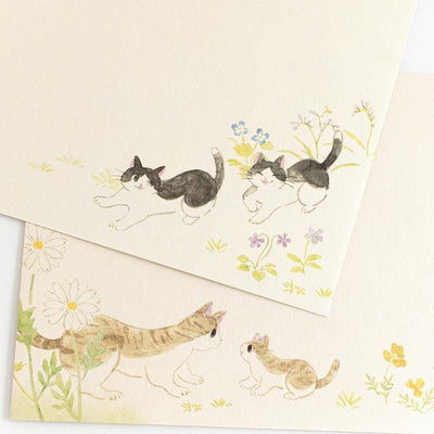 Japanese Washi Writing Letter Pad and Envelopes -with the wild winds-