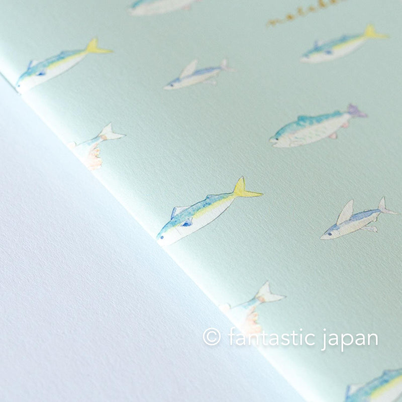 A5 size everyday notebook -fish-