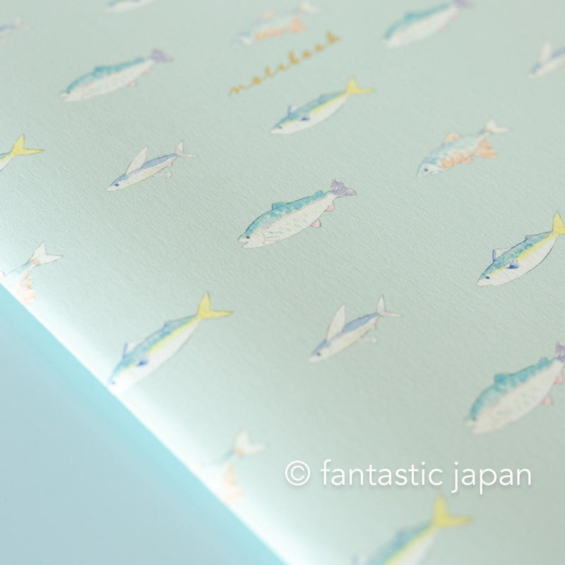 A5 size everyday notebook -fish-