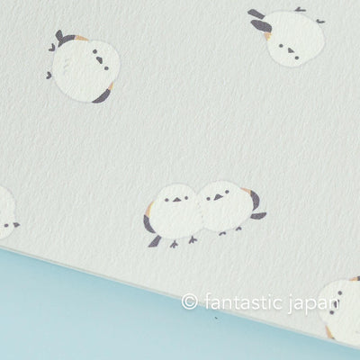 A5 size everyday notebook -long tailed tit-
