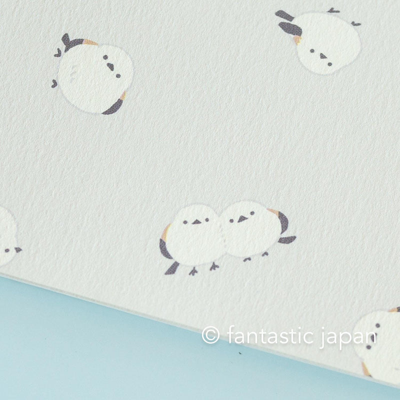 A5 size everyday notebook -long tailed tit-