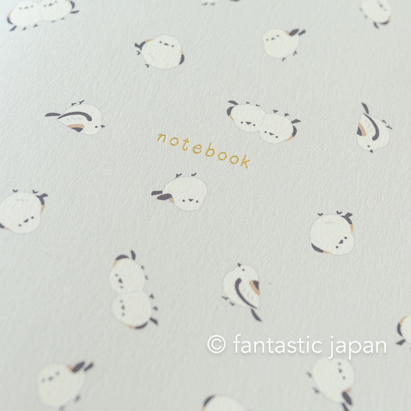 A5 size everyday notebook -long tailed tit-