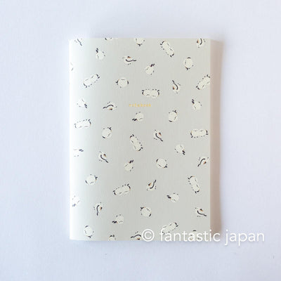 A5 size everyday notebook -long tailed tit-