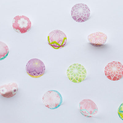bande Masking Washi Roll Sticker -temari ball-