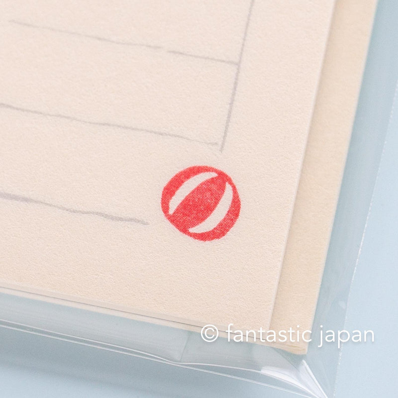 Japanese washi mini writing letter set -lovely seals- / Soebumi-sen