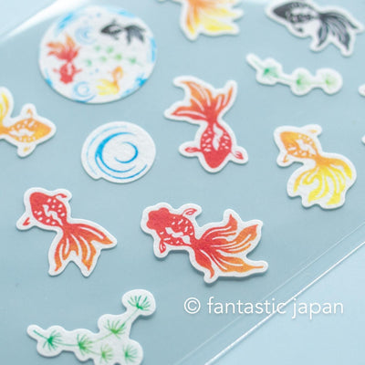 Washi Japanese summer sticker -Goldfish-