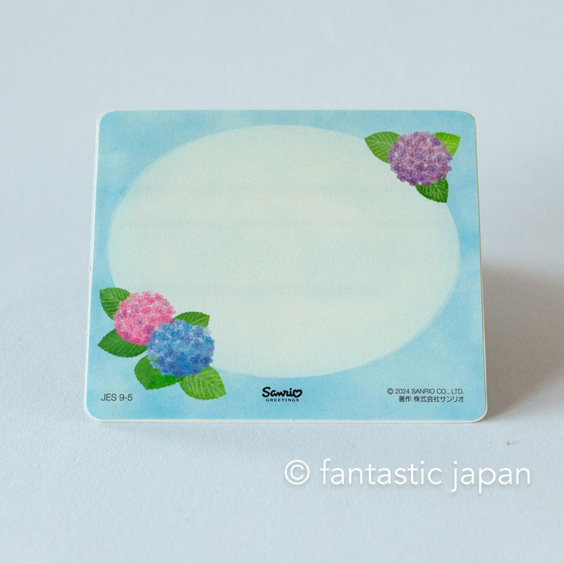 Greeting card -bus stop in the rain-