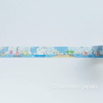 Washi tape -harbour in summer-
