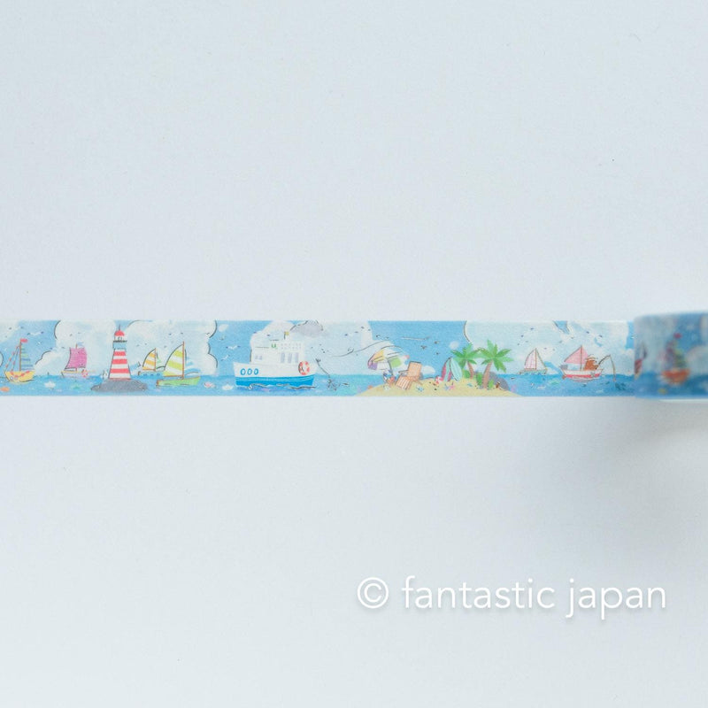 Washi tape -harbour in summer-