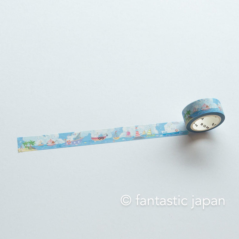 Washi tape -harbour in summer-