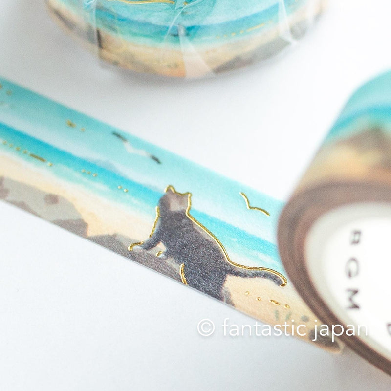 Washi tape -summer cats on the beach