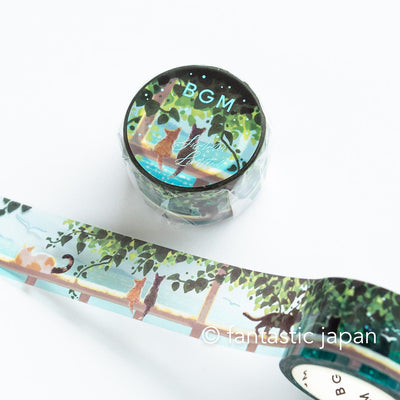 PET clear Tape -Cat under the pergola-
