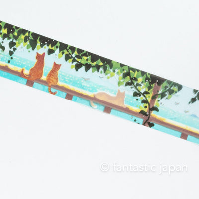 PET clear Tape -Cat under the pergola-