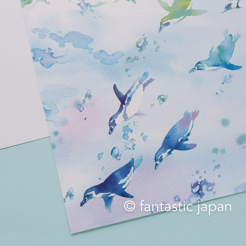 Summer letter set -penguin-