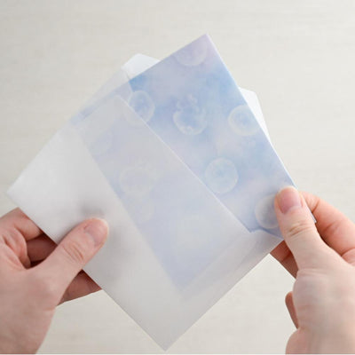 Transparent envelope summer letter set -jellyfish-