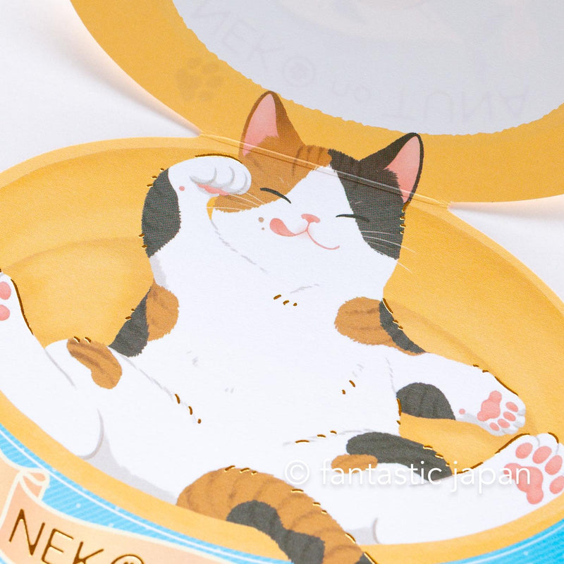 Greeting card unbox -cats can-