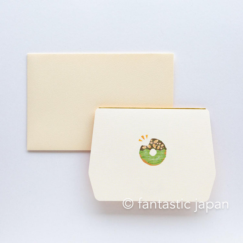 Greeting card unbox -donuts box-