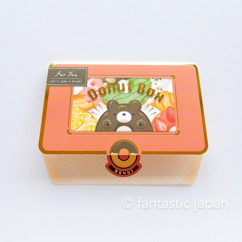 Greeting card unbox -donuts box-