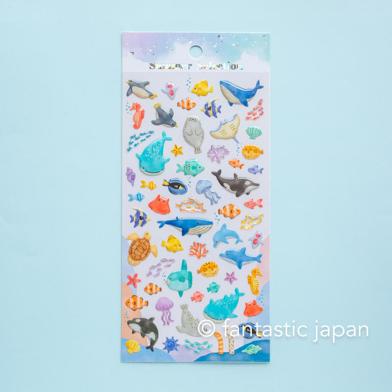 MIND WAVE summer drop sticker -sea paradise-