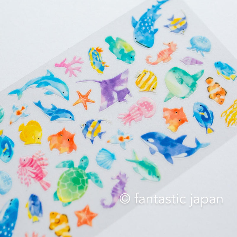 MIND WAVE summer sticker -sea creature-