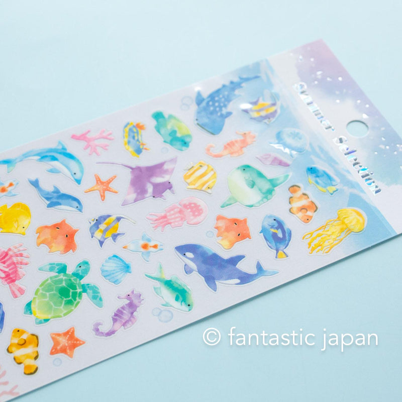 MIND WAVE summer sticker -sea creature-