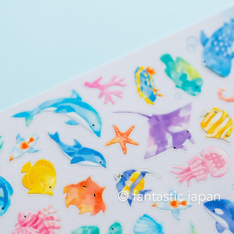 MIND WAVE summer sticker -sea creature-