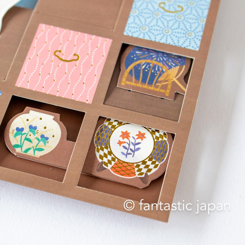 Greeting card -cat and Staircase chest-