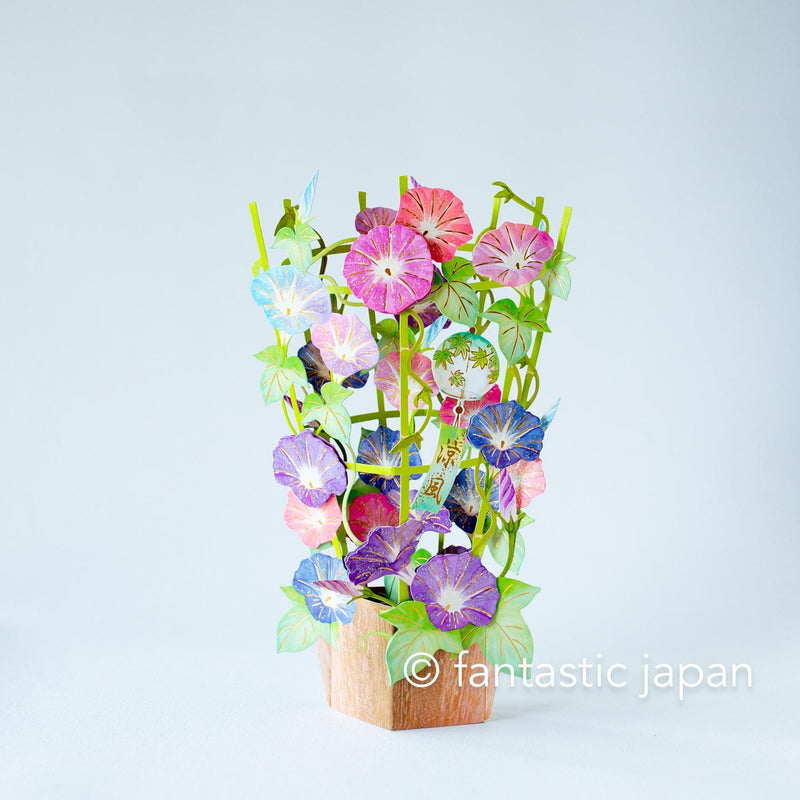 Summer pop up card -morning glory-
