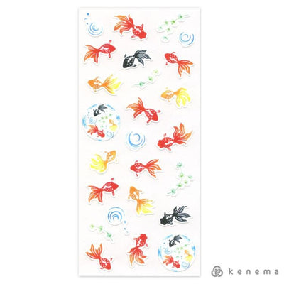 Washi Japanese summer sticker -Goldfish-