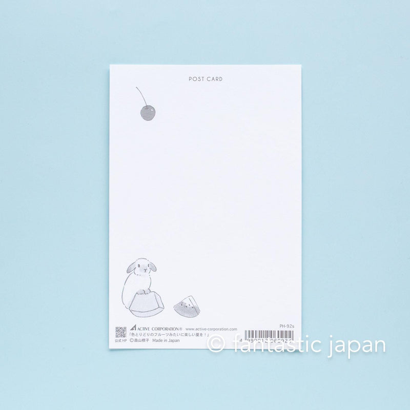 Schinako Moriyama post card -IMay your summer be fun colorful fruits!-